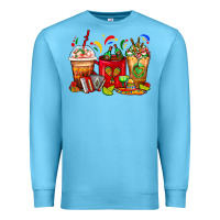 Ocean Blue Mexico Coffee Cups Premium Sweatshirt - FaDigitalArtStudio