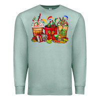 Seafoam Mexico Coffee Cups Premium Sweatshirt - FaDigitalArtStudio