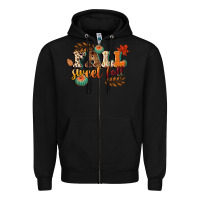 Black fall sweet fall Zipper Hoodie - CowGirlArtShop