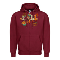 Burgundy fall sweet fall Zipper Hoodie - CowGirlArtShop