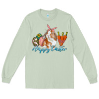 Matcha happy easter bunny carrots and eggs Long Sleeve Tee - RanaPortraitStore