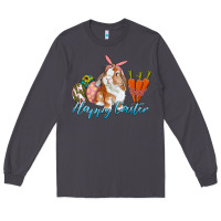 Smoke happy easter bunny carrots and eggs Long Sleeve Tee - RanaPortraitStore