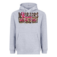 Heather Grey Warriors wear pink Heavyweight Hoodie - FaDigitalArtStudio