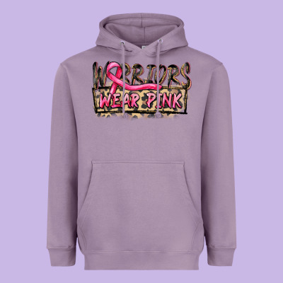 Warriors Wear Pink Heavyweight Hoodie Designed By Fadigitalartstudio