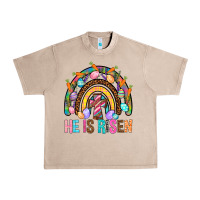 French Oak He Is Risen Rainbow Urban Heavy Tee - BundleAndBundleShop