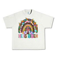 Pistachio He Is Risen Rainbow Urban Heavy Tee - BundleAndBundleShop