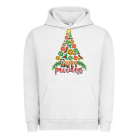 Pigment Lunar Rock paw print christmas tree Urban Hoodie - CowhideDigitalArt