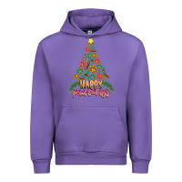 Tulip paw print christmas tree Urban Hoodie - CowhideDigitalArt