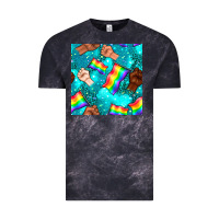 Cloud Black Pride lgbtq hands with flag seamless pattern Vintage Tee - BundleAndBundleShop