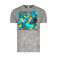 Cloud Rock Pride lgbtq hands with flag seamless pattern Vintage Tee - BundleAndBundleShop