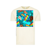 Vintage Arctic Pride lgbtq hands with flag seamless pattern Vintage Tee - BundleAndBundleShop