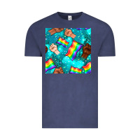 Pride Lgbtq Hands With Flag Seamless Pattern Vintage Tee | Teevron