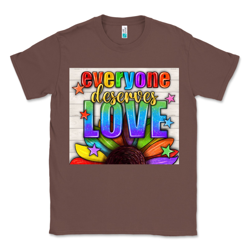 Everyone Deserves Love Pride Lgbtq+ Tumbler Classic Tee by BundleAndBundleShop | Teevron
