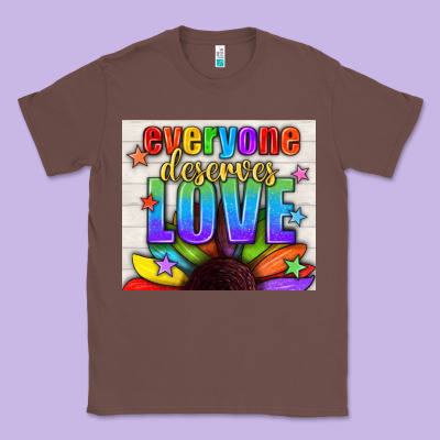 Everyone Deserves Love Pride Lgbtq+ Tumbler Classic Tee Designed By Bundleandbundleshop