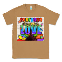 Toasted Coconut Everyone Deserves Love Pride LGBTQ+ Tumbler Classic Tee - BundleAndBundleShop