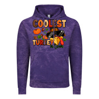 Cloud Purple coolest turkey in town Vintage Hoodie - MaliasSmallBusiness