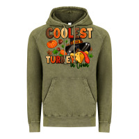 Vintage Olive coolest turkey in town Vintage Hoodie - MaliasSmallBusiness