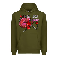 Army Green lips like sugar olivia Premium Hoodie - OliviaCreatesArt