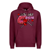 Burgundy lips like sugar olivia Premium Hoodie - OliviaCreatesArt