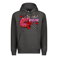 Charcoal Heather lips like sugar olivia Premium Hoodie - OliviaCreatesArt