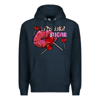 Navy lips like sugar olivia Premium Hoodie - OliviaCreatesArt