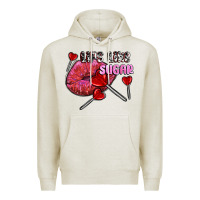Oatmeal Heather lips like sugar olivia Premium Hoodie - OliviaCreatesArt