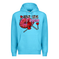 Ocean Blue lips like sugar olivia Premium Hoodie - OliviaCreatesArt