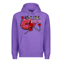 Purple lips like sugar olivia Premium Hoodie - OliviaCreatesArt