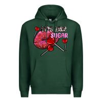 Sports Green lips like sugar olivia Premium Hoodie - OliviaCreatesArt