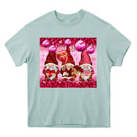 Valentines Gnomies With Leopard Heavy Core Tee | Teevron