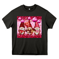 Asphalt valentines gnomies with leopard Heavy Core Tee - NancyCooperArtShop