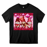Black valentines gnomies with leopard Heavy Core Tee - NancyCooperArtShop