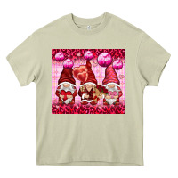 Mossy valentines gnomies with leopard Heavy Core Tee - NancyCooperArtShop