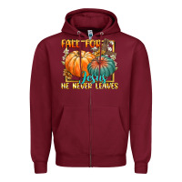Burgundy fall for jesus he never fails Zipper Hoodie - CowGirlArtShop