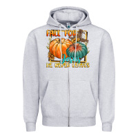 Heather Grey fall for jesus he never fails Zipper Hoodie - CowGirlArtShop