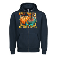 Navy fall for jesus he never fails Zipper Hoodie - CowGirlArtShop