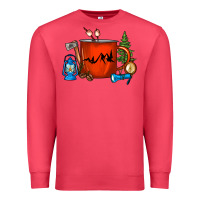 Cardinal Camper Coffee Cup Premium Sweatshirt - FaDigitalArtStudio