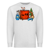 Oatmeal Heather Camper Coffee Cup Premium Sweatshirt - FaDigitalArtStudio