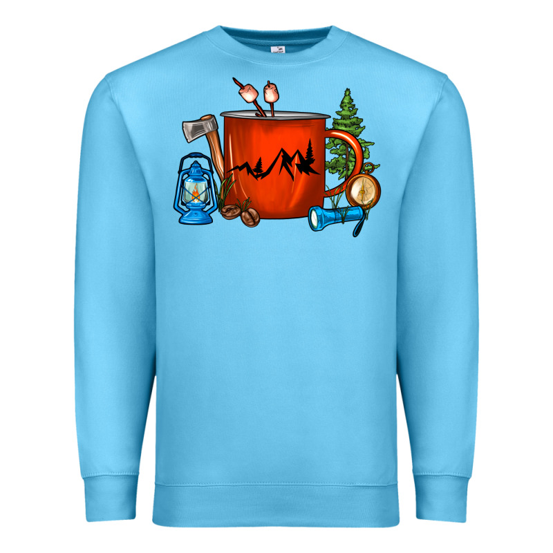 Camper Coffee Cup Premium Sweatshirt by FaDigitalArtStudio | Teevron