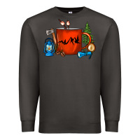 Smoke Camper Coffee Cup Premium Sweatshirt - FaDigitalArtStudio