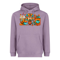 Lavender Thanksgiving Coffee Cups Heavyweight Hoodie - FaDigitalArtStudio