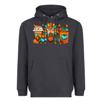 Smoke Thanksgiving Coffee Cups Heavyweight Hoodie - FaDigitalArtStudio