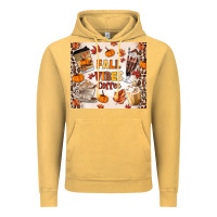 Vintage Mustard fall vibes coffee Vintage Hoodie - MaliasSmallBusiness