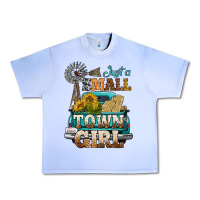 Grape Ice Just A Small Town Girl Windmill Urban Heavy Tee - BundleAndBundleShop