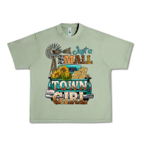 Oil Green Just A Small Town Girl Windmill Urban Heavy Tee - BundleAndBundleShop