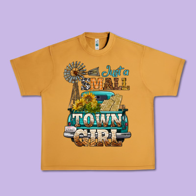 Just A Small Town Girl Windmill Urban Heavy Tee Designed By Bundleandbundleshop