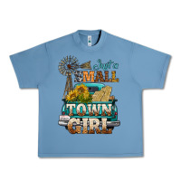 Pebble Blue Just A Small Town Girl Windmill Urban Heavy Tee - BundleAndBundleShop