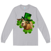 Moon Dust st. patrick's day goat clovers and leprechaun hat Long Sleeve Tee - RanaPortraitStore