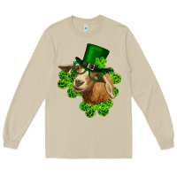Mushroom st. patrick's day goat clovers and leprechaun hat Long Sleeve Tee - RanaPortraitStore