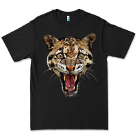 Black ocelot head Premium Tee - LillyAllenDesigns